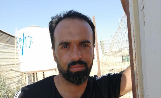 قاسم اللباد، یک پناهنده سوری از اردوگاه زعتری.
