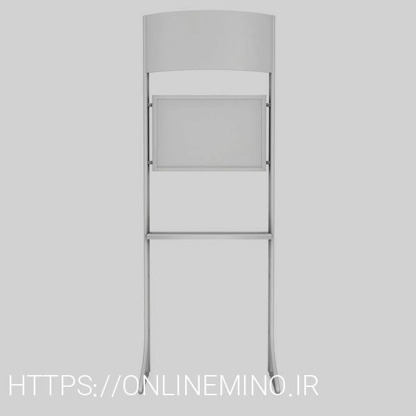 lcd screen stand blank 3D model
